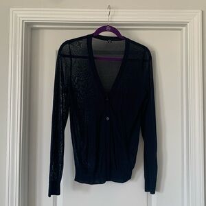 Uniqlo Size: M Navy Sheer Cardigan